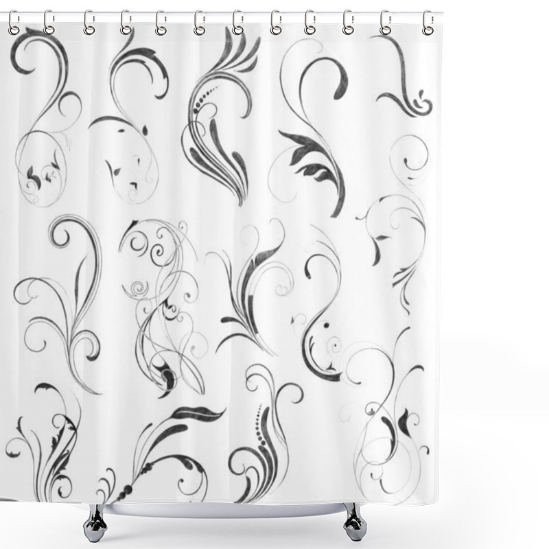 Personality  Beautiful Elements Shower Curtains