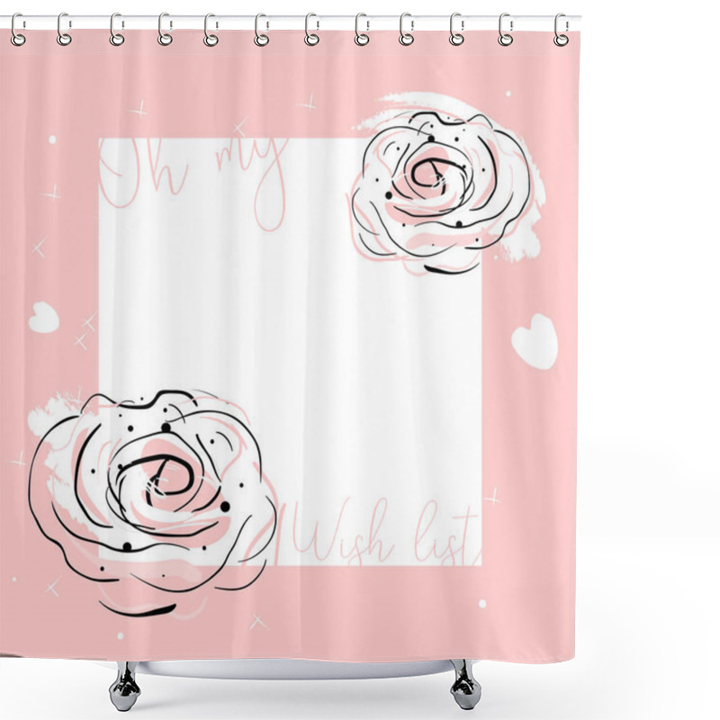 Personality  Oh My Wish List Shower Curtains