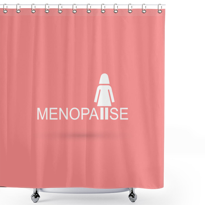 Personality  Woman And Menopause Symbol Shower Curtains