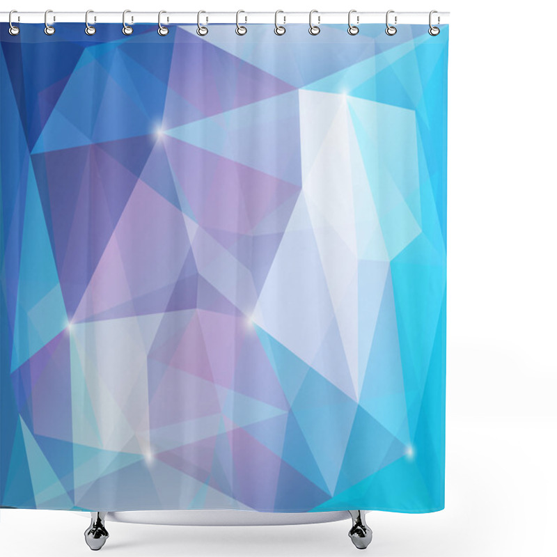 Personality  Abstract Geometric Pattern Shower Curtains