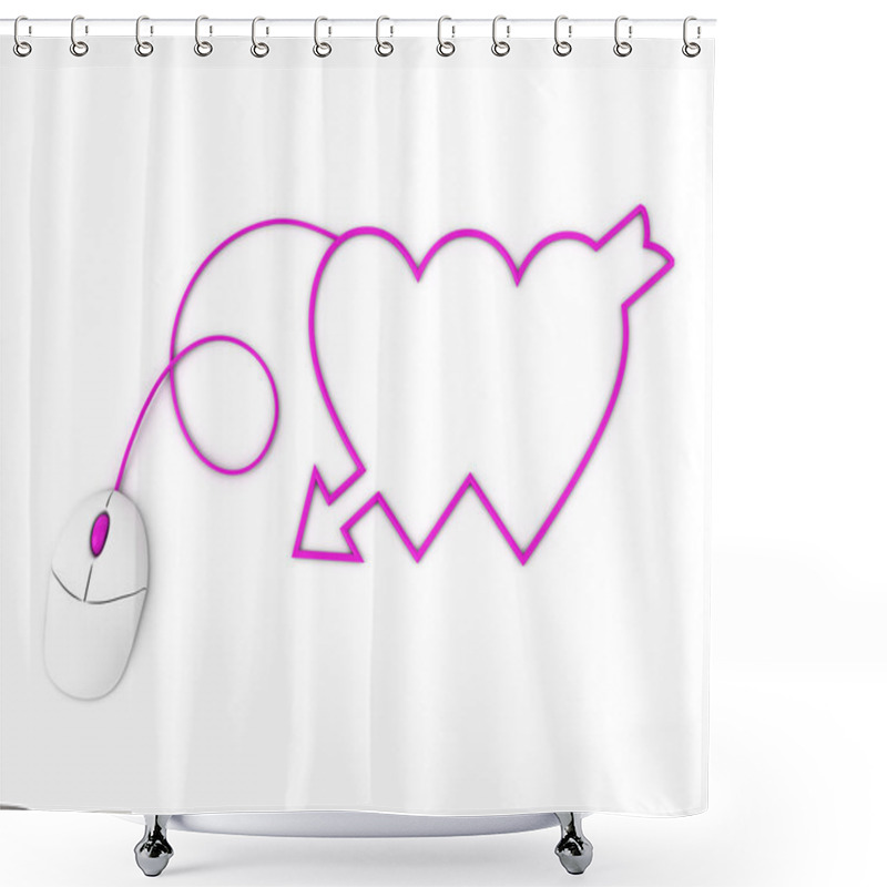 Personality  Valentine's Day Hearts Shower Curtains