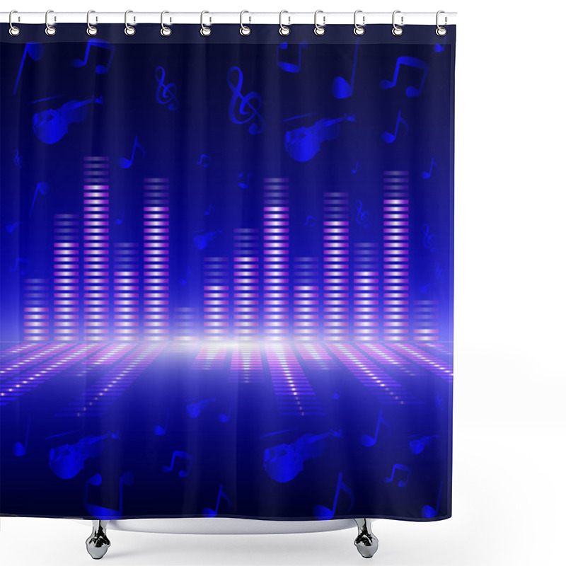 Personality  Voice-frequency Equalizer. Shower Curtains