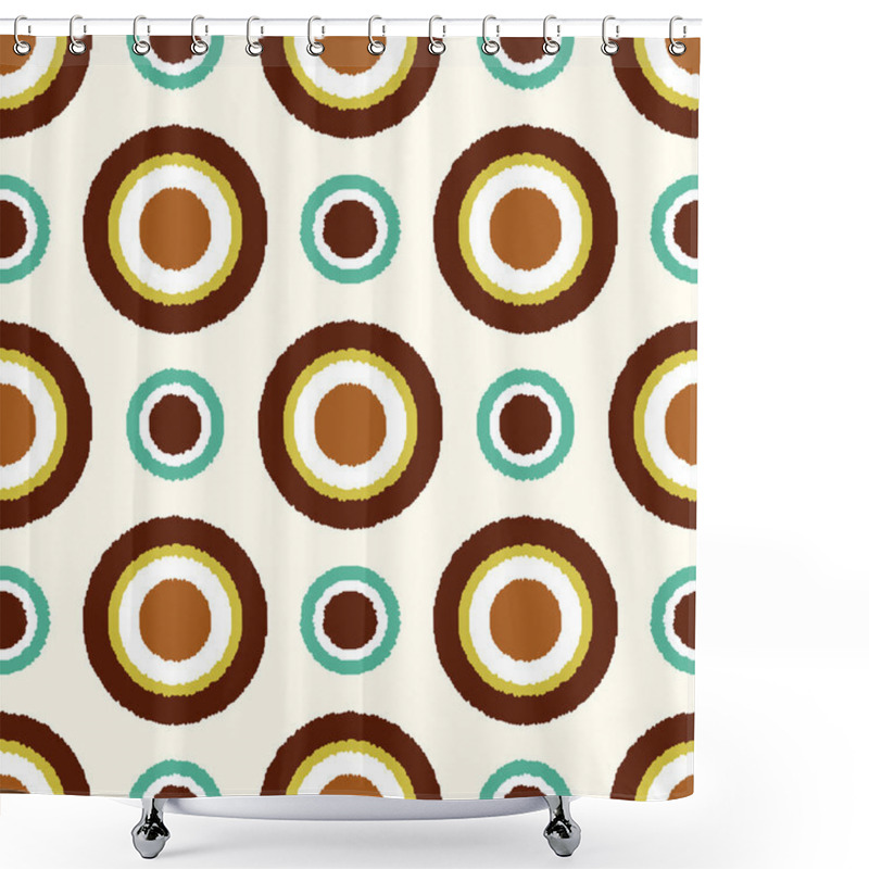 Personality  Circle Dots Pattern Shower Curtains