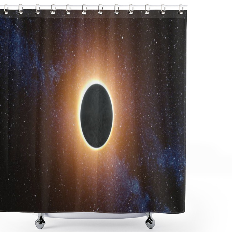 Personality  Solar Eclipse By A Lunar Event With Ring Of Fire Shower Curtains