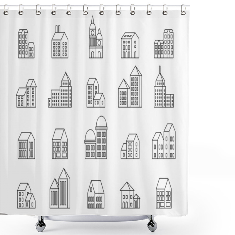 Personality  Linear Fashion Shower Curtains