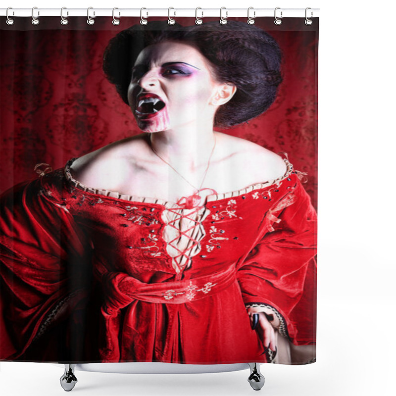 Personality  Bloody Woman Shower Curtains