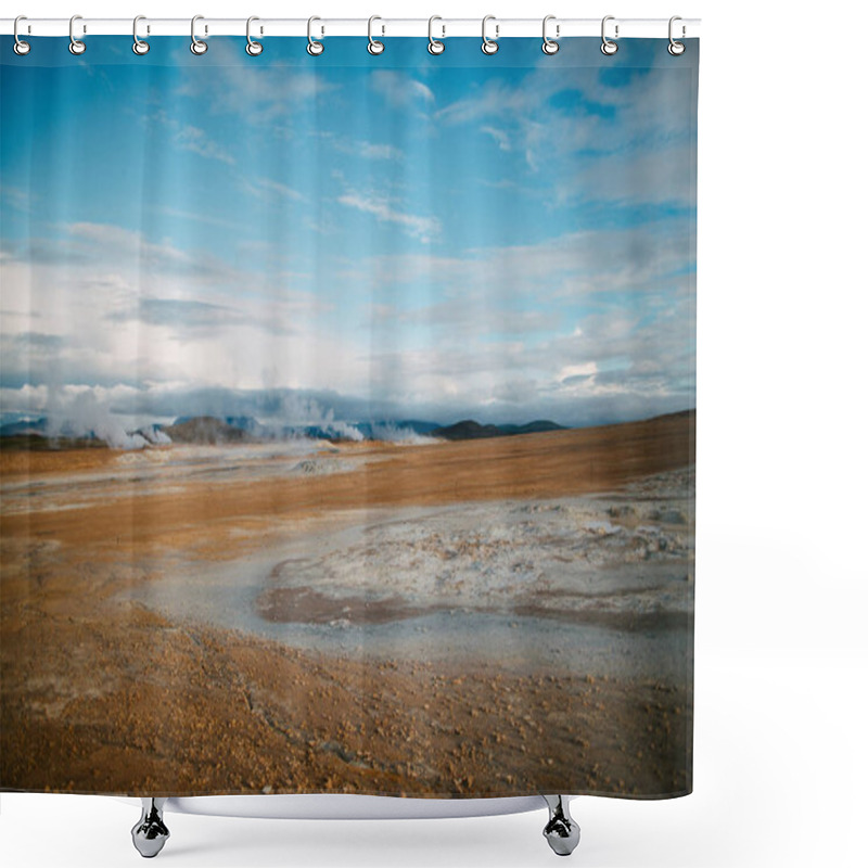 Personality  Geothermal Steam Shower Curtains