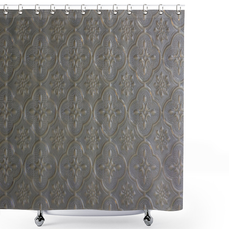 Personality  Gray Window Glass Background In Thai Style House Shower Curtains