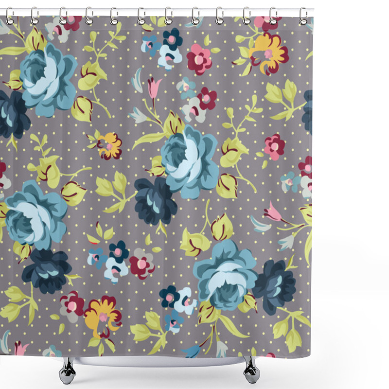 Personality  Beautiful Floral Seamless Pattern. Shower Curtains