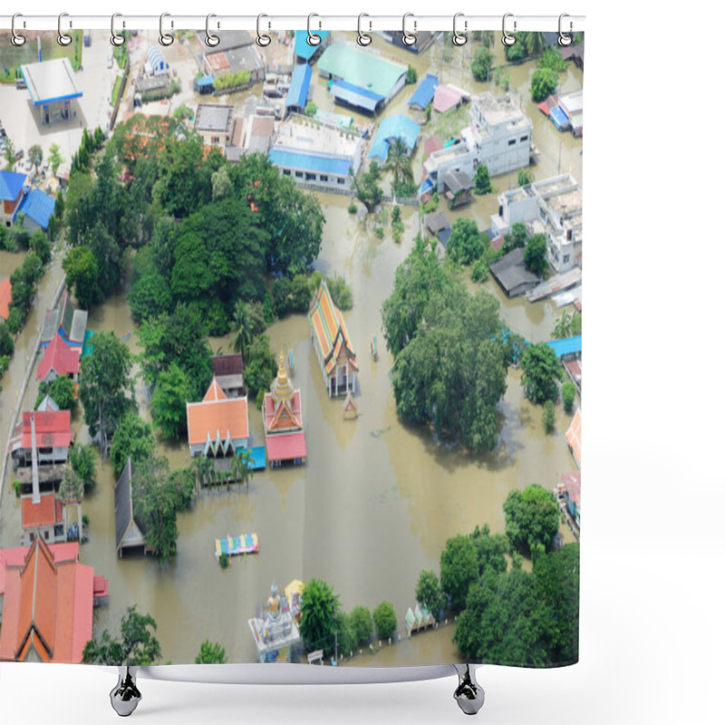 Personality  Thailand Floods, Natural Disaster,  Shower Curtains