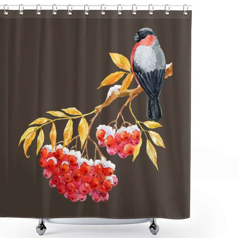 Personality  Bullfinch And Ashberry Shower Curtains