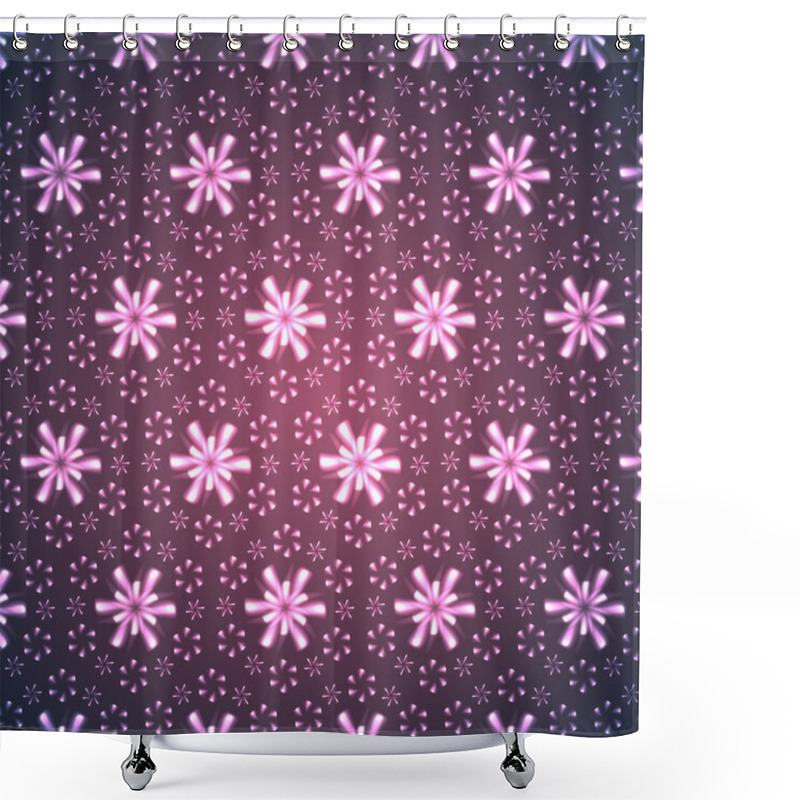 Personality  Firework Flowers And Snowflakes. Shower Curtains