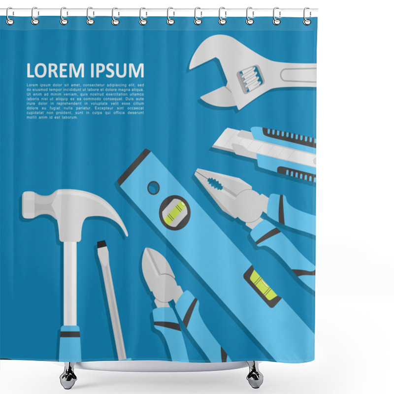 Personality  Tolls Background Shower Curtains