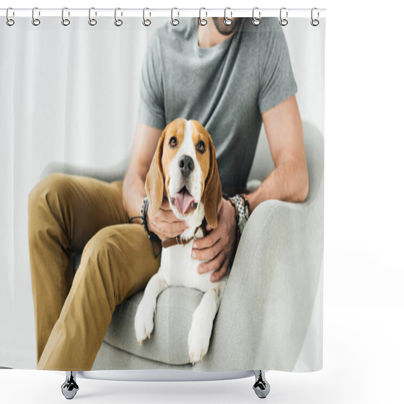 Personality  Dog Shower Curtains