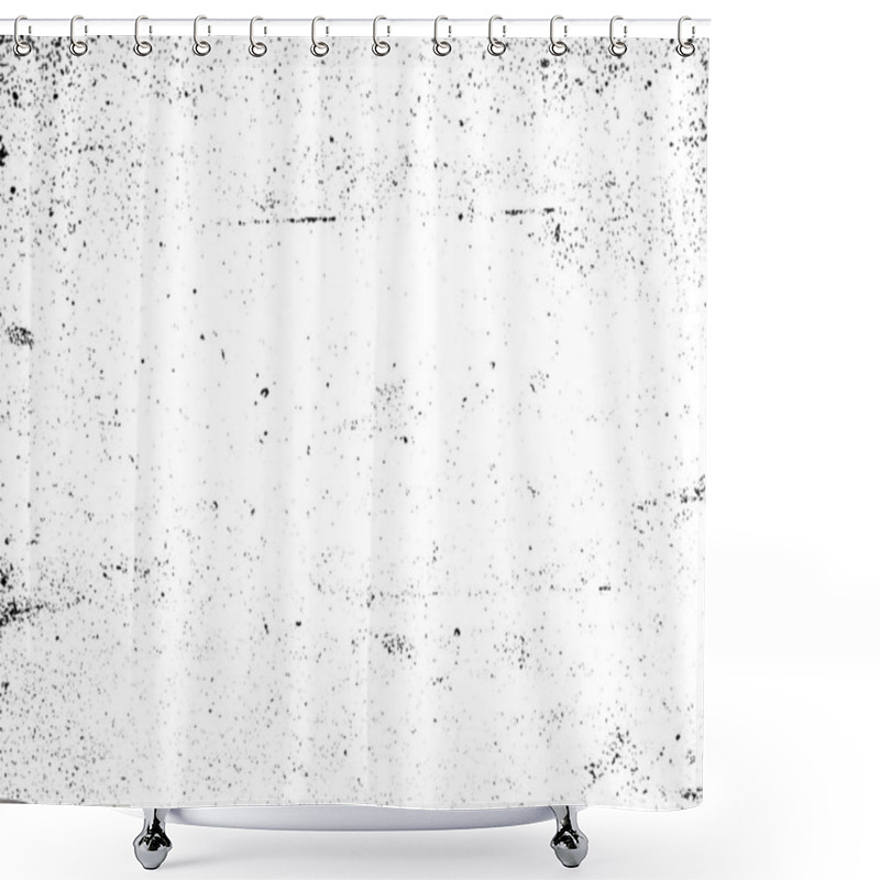 Personality  Black And White Grunge. Distress Overlay Texture. Abstract Surface Dust And Rough Dirty Wall Background Concept. Distress Illustration Simply Place Over Object To Create Grunge Effect. Vector EPS10. Shower Curtains