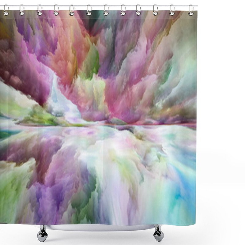 Personality  Exploding Inner Spectrum Shower Curtains