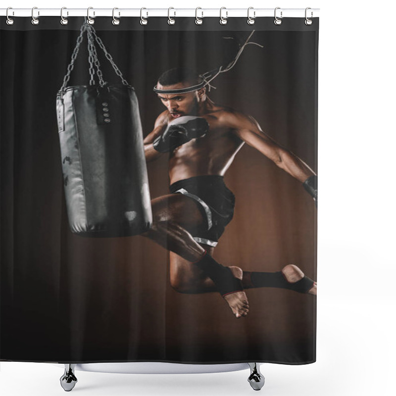 Personality  Muay Thai Athlete  Shower Curtains