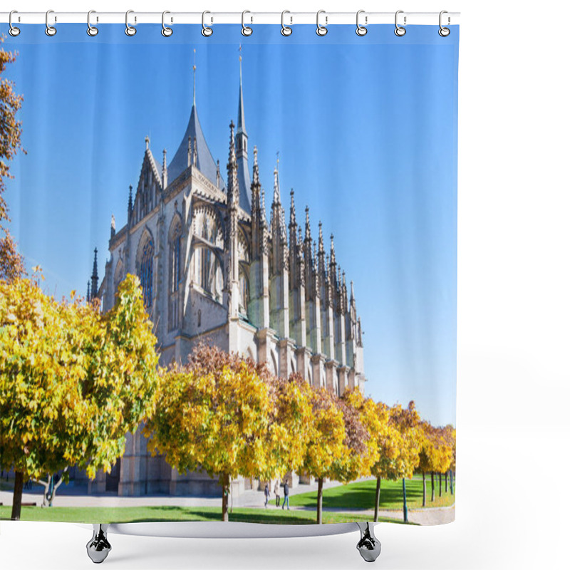 Personality  St. Barbora Cathedral, National Cultural Landmark, Kutna Hora, Czech Republic, Europe Shower Curtains