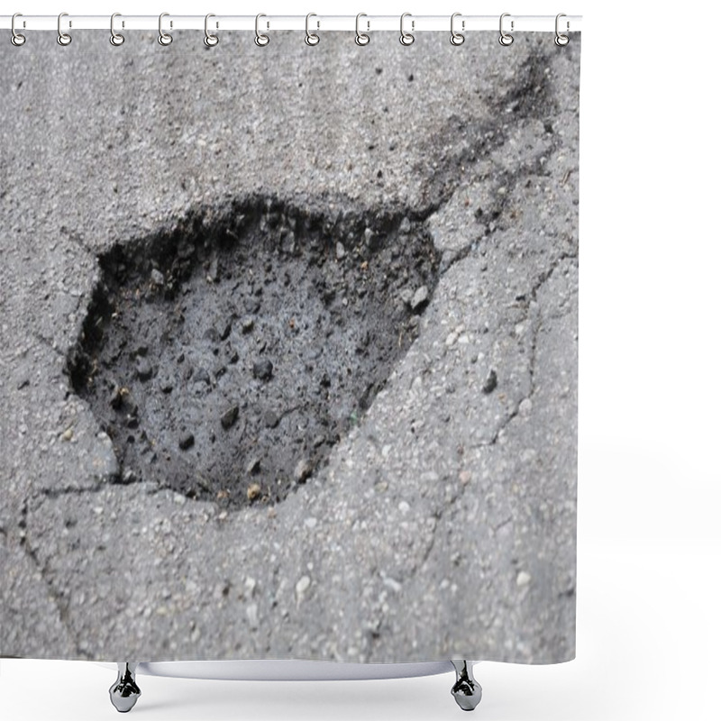 Personality  Pothole Shower Curtains