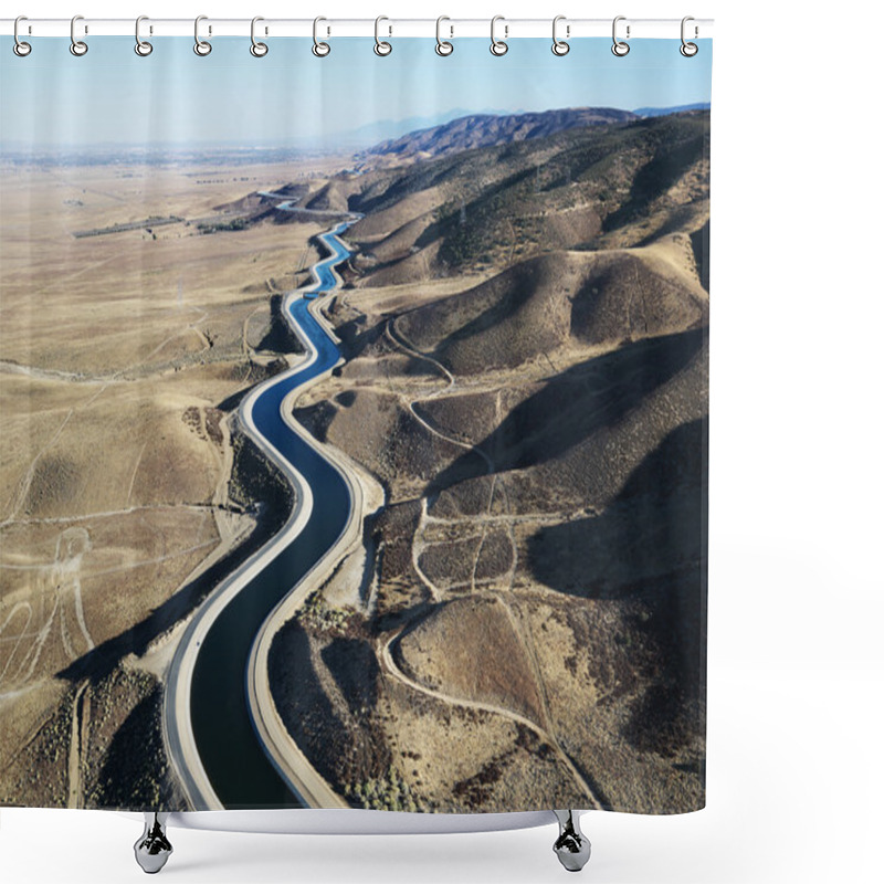 Personality  Aerial Of Aqueduct. Shower Curtains