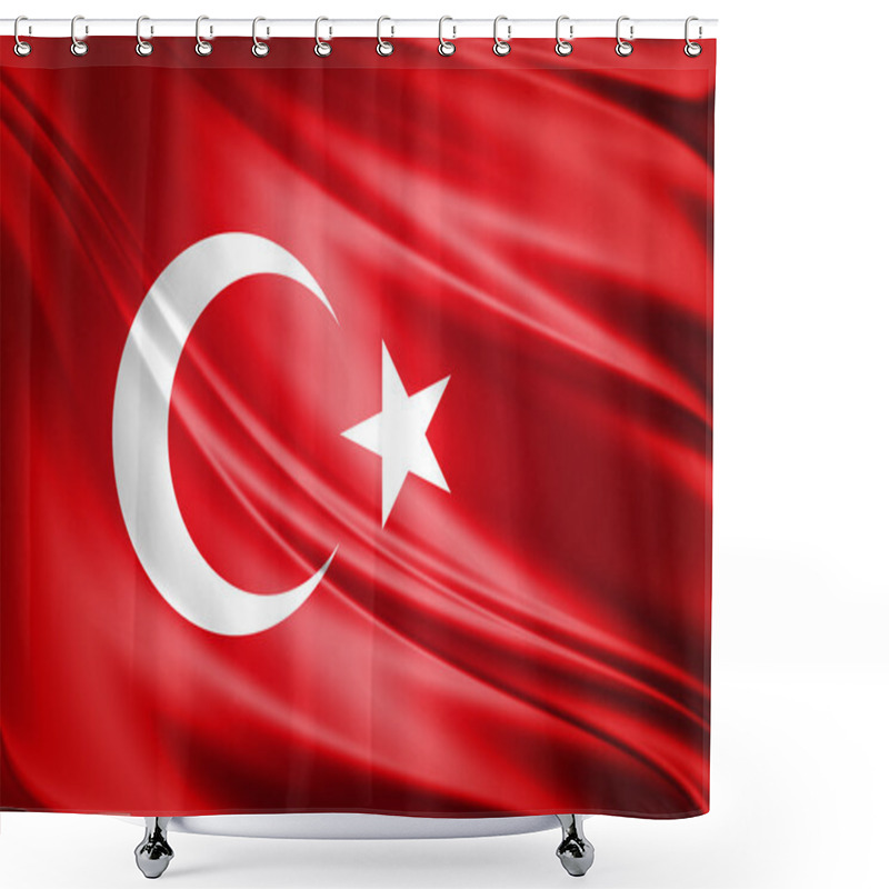 Personality  Turkey Flag Shower Curtains