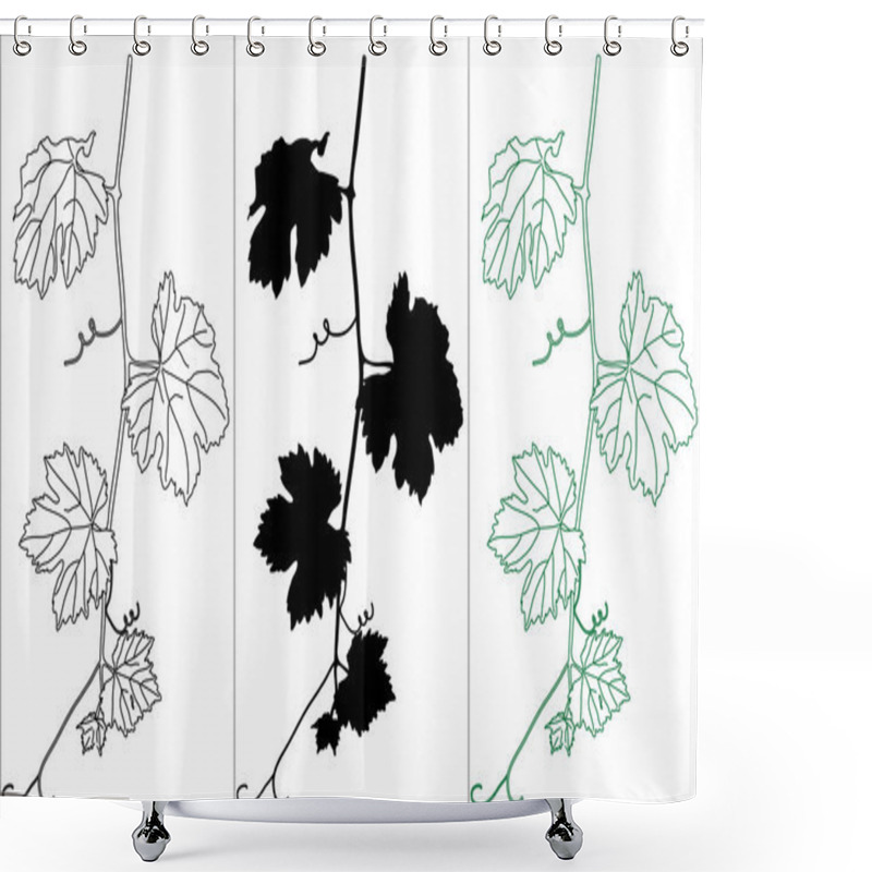 Personality  Vine Leaves Shower Curtains