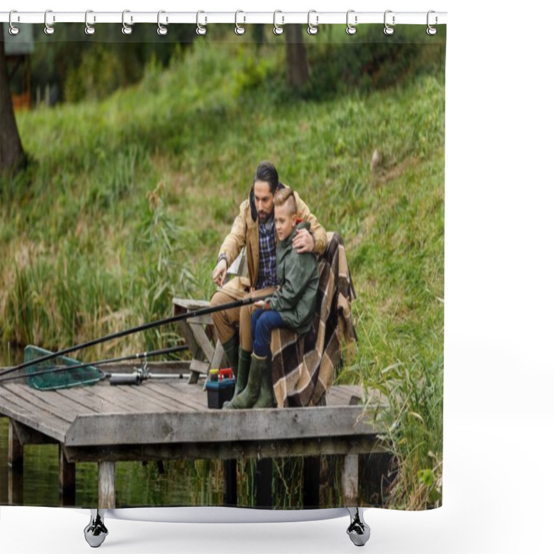 Personality  Fishing Shower Curtains