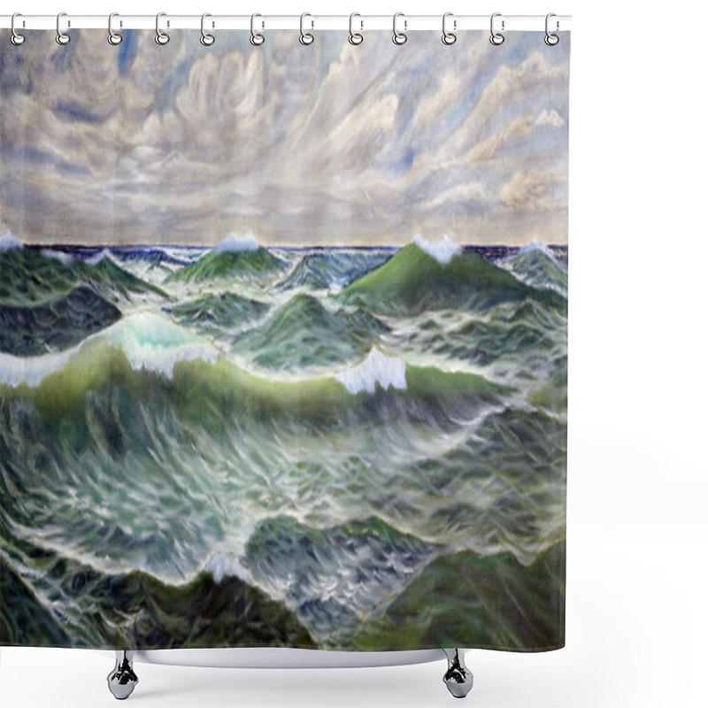 Personality  Wild Sea Shower Curtains