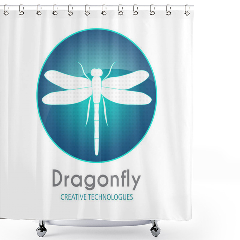 Personality  Fragonfly Business Sign Template Shower Curtains