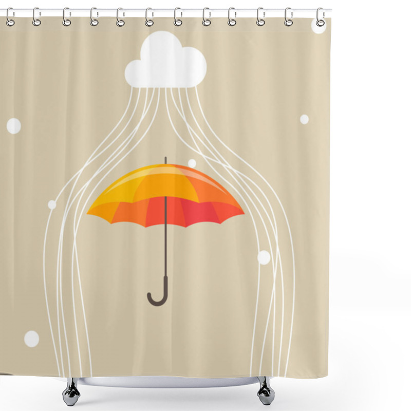 Personality  Umbrella Shower Curtains