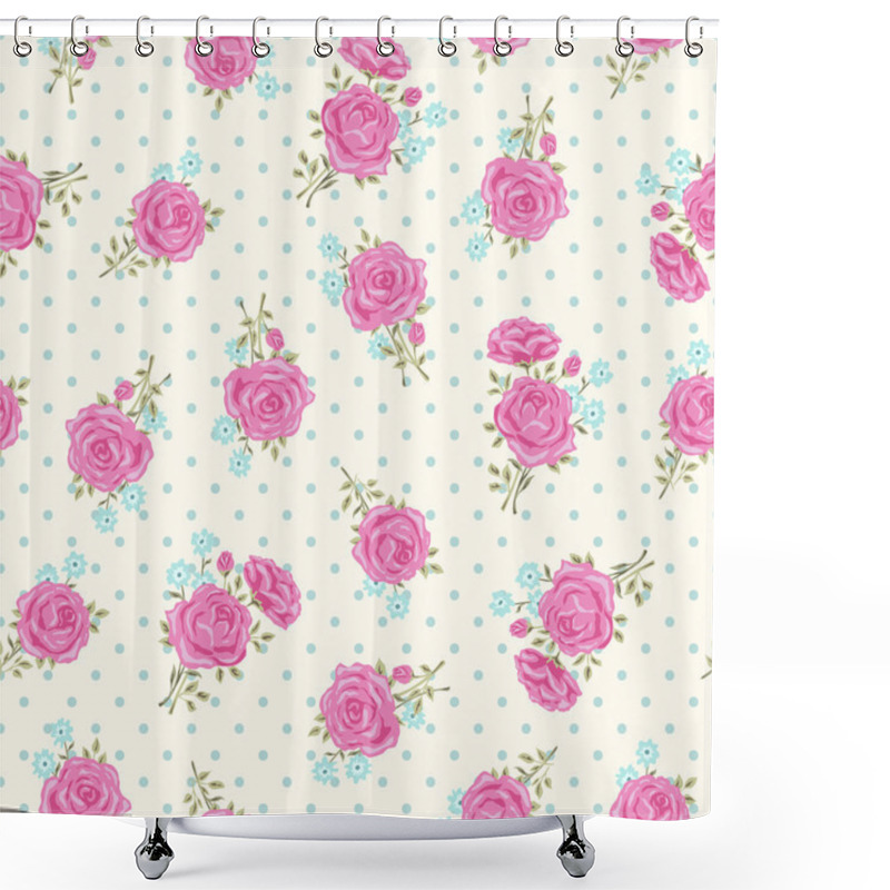 Personality  Rose Pattern Shower Curtains