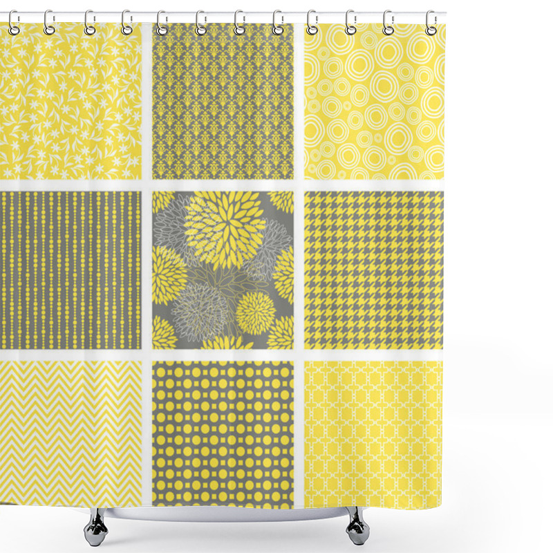 Personality  Seamless Patterns Set Shower Curtains