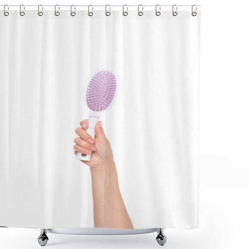 Personality  Hairbrush Shower Curtains