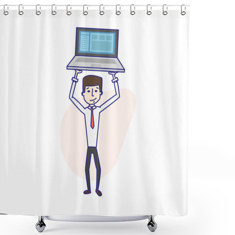 Personality  Computer Programmer Profession Shower Curtains