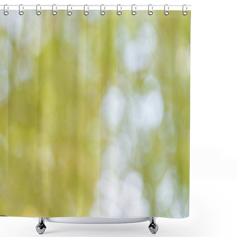 Personality  Nature Abstract Blurred Background Outdoor Greenery Photography Soft Focus Aesthetic Concept Shower Curtains