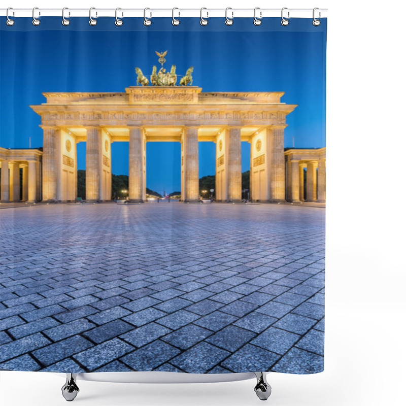 Personality  Brandenburger Tor At Night, Berlin, Germany Shower Curtains