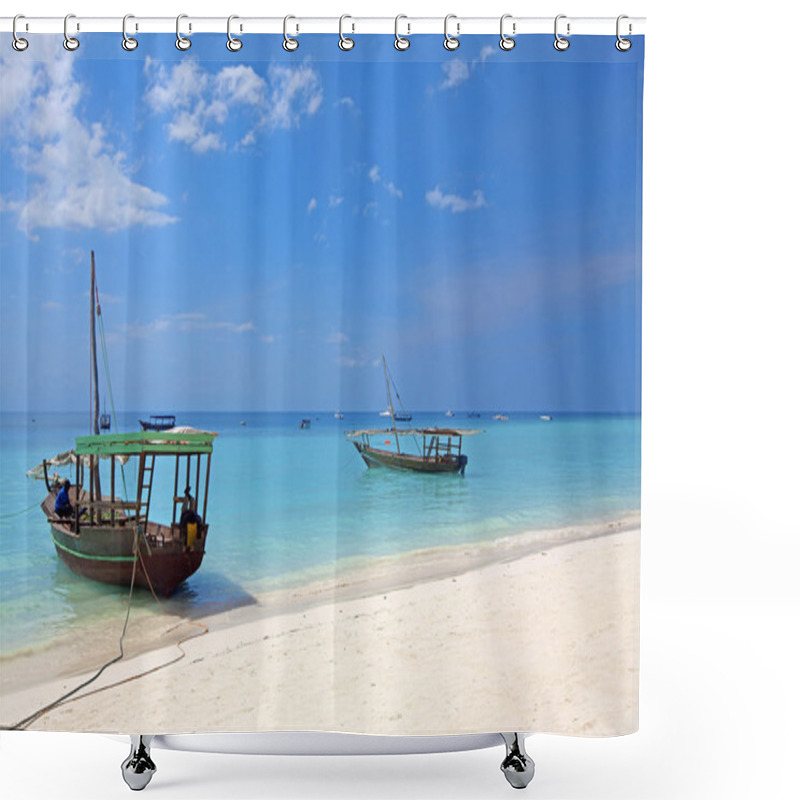 Personality  Zanzibar Beach Shower Curtains