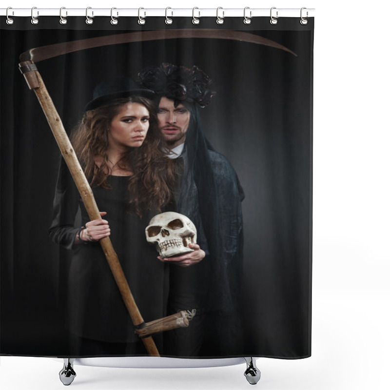 Personality  All Souls Day Shower Curtains