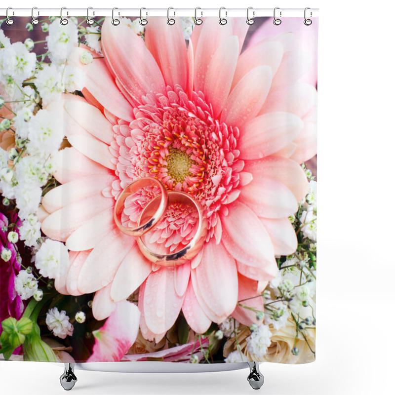 Personality  Flowers Rose On Wooden Surface. Shower Curtains