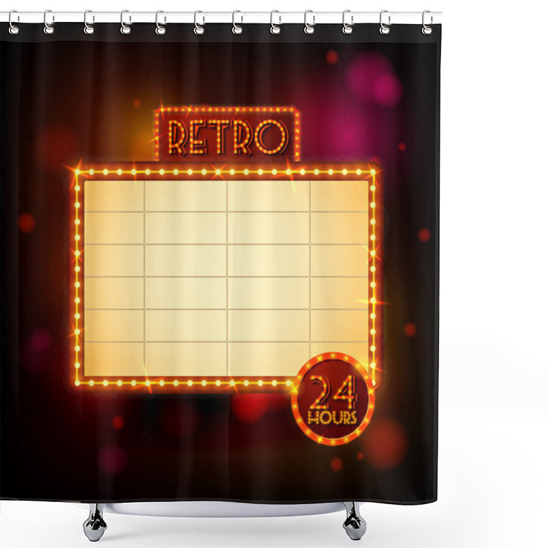 Personality  Retro Billboard Poster Shower Curtains