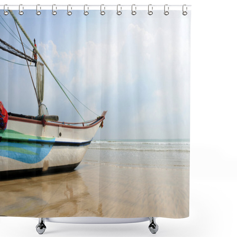 Personality  Fishing Boats Shower Curtains