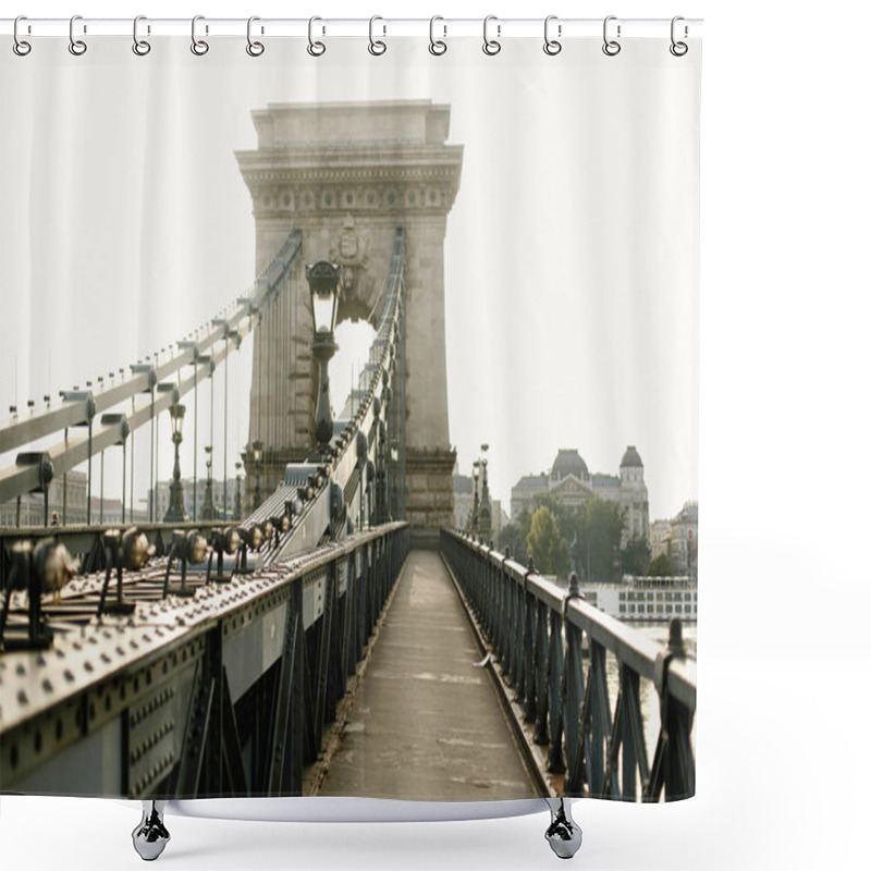 Personality  Amazing  View Of Old Bridge Shower Curtains