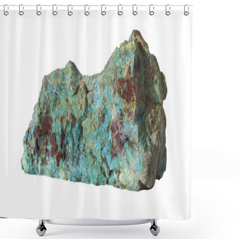 Personality  Turquoise Raw Gemstone Shower Curtains