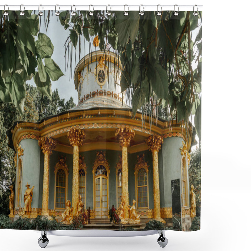 Personality  Chinese Tea House In Sanssouci Park In Potsdam Berlin-Brandenburg, Travel Germany Culture And History Sight Shower Curtains