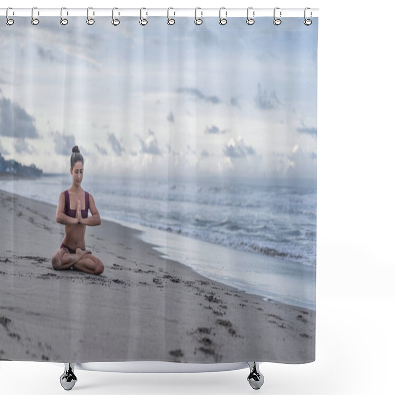 Personality  Padmasana Shower Curtains