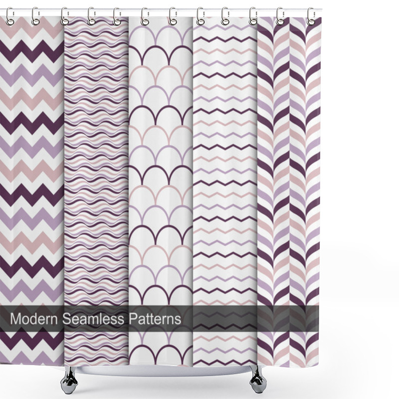 Personality  Seamless Geometric Patterns Shower Curtains