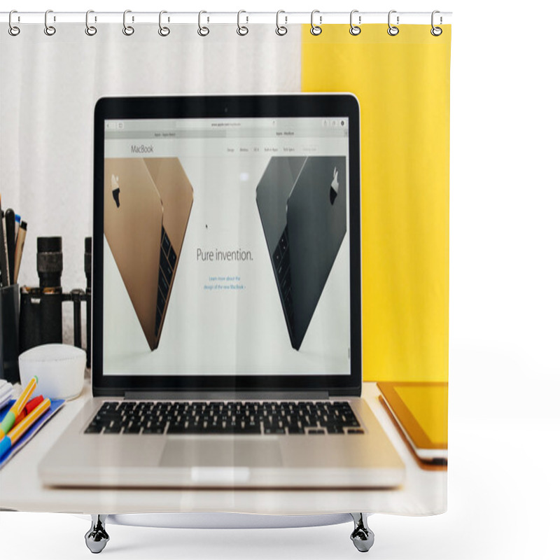 Personality  Apple Launches Apple Watch, MacBook Retina And Medical Research  Shower Curtains