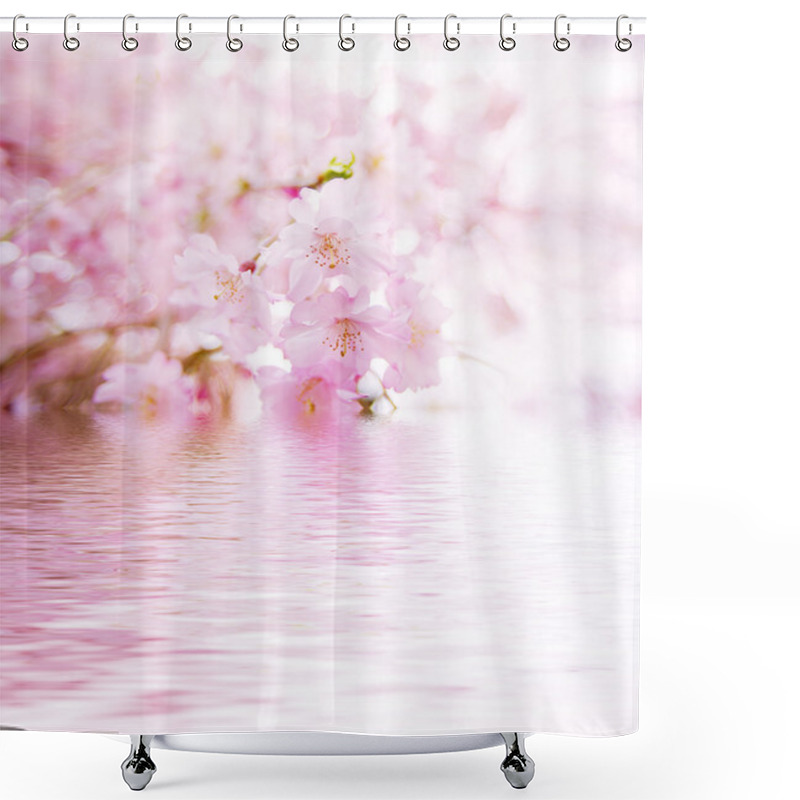 Personality  Spring Cherry Blossoms Shower Curtains