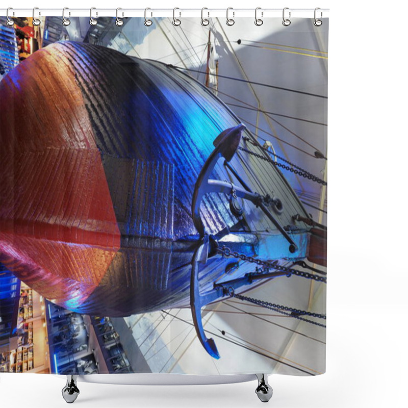 Personality  Polar Ship Fram Used By Explorer Roald Amundsen In Polar Expeditions In European City Of Oslo In Norway - Vertical Shower Curtains