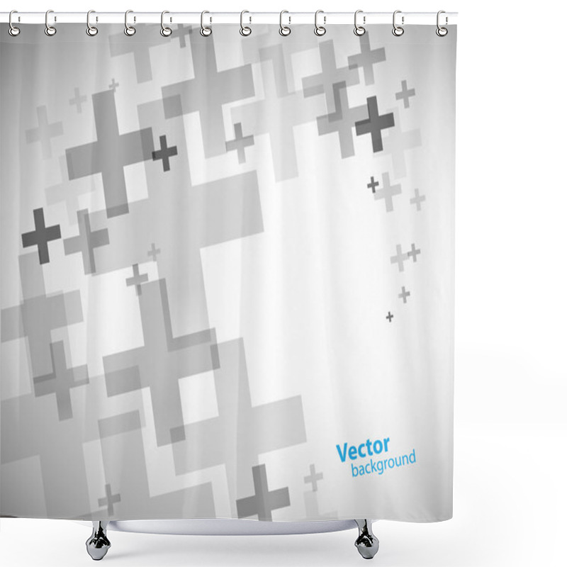 Personality  Abstract Background Created With Plus Sign. Shower Curtains